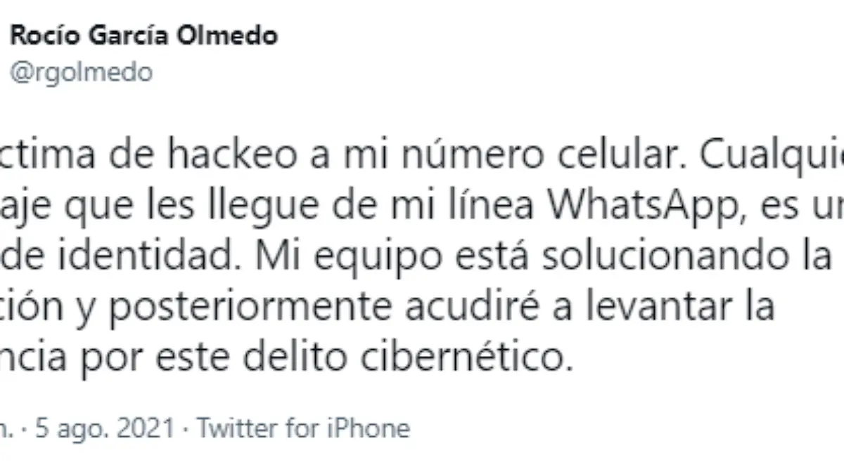 hackeo-whatsapp-rocio garcia olmedo-diputada-puebla